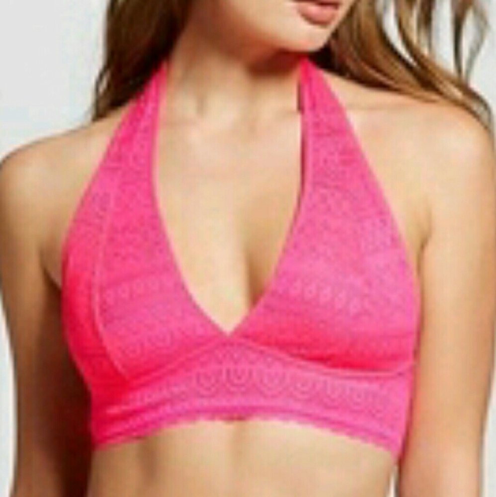 Hot Pink Halter Style Bralette